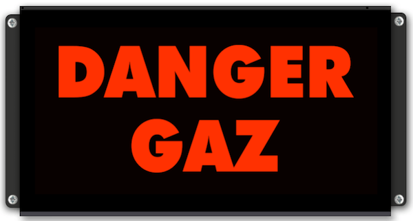 Afficheur Lumineux Entrée interdite fuite de gaz