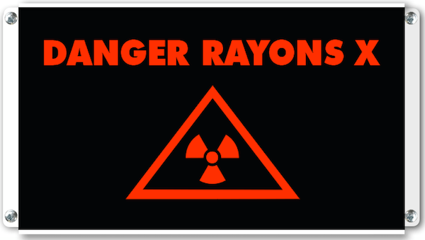 afficheur lumineux de signalisation Danger rayons x pictogramme lumineux