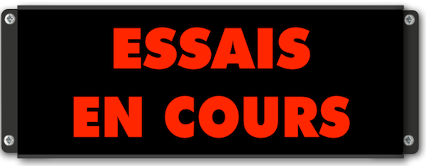 Afficheur lumineux essais en cours