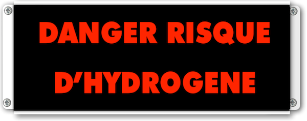 afficheur lumineux de signalisation danger risque d'hydrogene