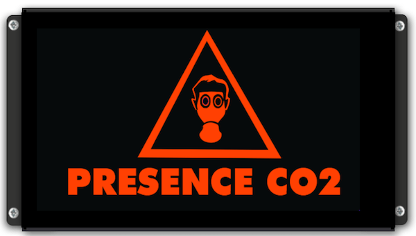 Afficheur Lumineux Présence CO2 avec pictogramme masque à gaz