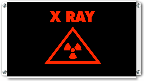 afficheur lumineux de signalisation X RAY pictogramme lumineux