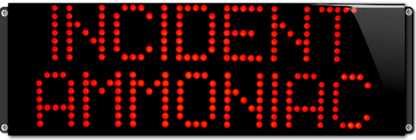 afficheur lumineux etanche incident ammoniac