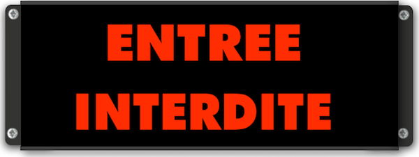 afficheur lumineux entree interdite 